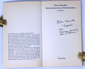 Los 3179 - Handke, Peter - Nachmittag eines Schriftstellers (Widmungsexemplar) - 0 - thumb