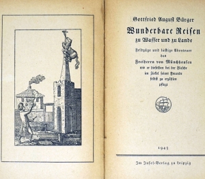 Lot 3218, Auction  124, Bürger, Gottfried August und Insel-Bücherei, Wunderbare Reisen des Freiherrn von Münchhausen