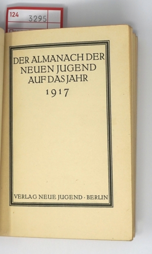 Los 3295 - Almanach der Neuen Jugend, Der - Der Almanach der Neuen Jugend 1917 - 3 - thumb