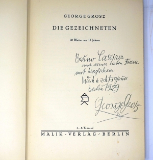 Lot 3321, Auction  124, Grosz, George, Die Gezeichneten (Widmungsexemplar)