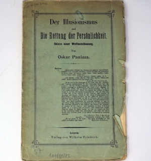 Lot 3416, Auction  124, Panizza, Oskar, Der Illusionismus