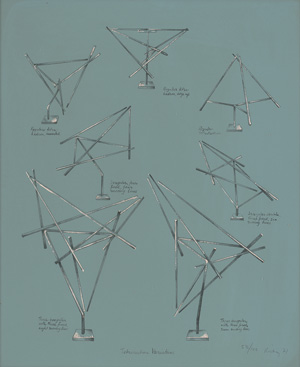 Lot 3439, Auction  124, Rickey, George, Tetrahedron Variations