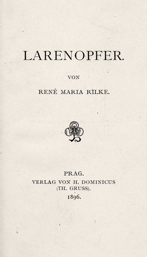 Los 3444 - Rilke, Rainer Maria - Larenopfer - 0 - thumb