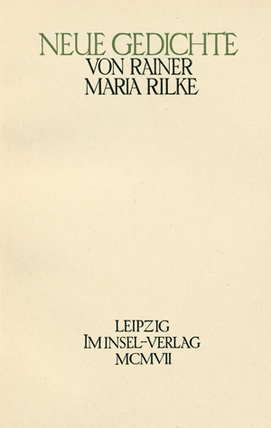 Lot 3446, Auction  124, Rilke, Rainer Maria, Neue Gedichte (und:) Der Neuen Gedichte