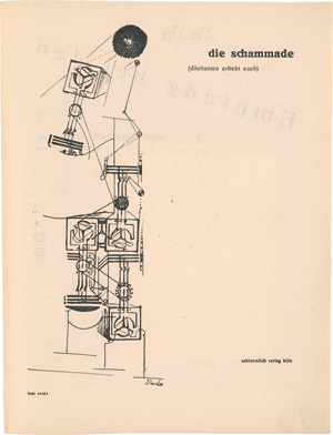 Los 3474 - Schammade, Die -  Herausgegeben von Johannes Theodor Baargeld (d.i. Alfr. Ferd. Gruenwald) und Max Ern - 1 - thumb