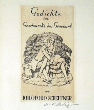 Los 3480 - Scheffner, Johann Georg - Gedichte im Geschmack des Grecourt - 0 - thumb