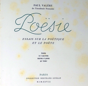 Los 3541 - Valéry, Paul - Poesie. Essais sur la poetique et le poete - 0 - thumb