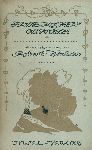 Lot 3560, Auction  124, Walser, Robert, Fritz Kocher's Aufsätze (Broschur)