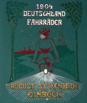 Los 3618 - August Stukenbrok Einbeck - 1904 Deutschland Fahrräder. Original-Skizze - 0 - thumb