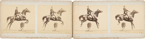 Lot 4002, Auction  124, Anschütz, Ottomar, Horse rider jumping over a hurdle