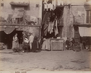 Lot 4080, Auction  124, Sommer, Giorgio, Street scenes of Naples; Water carrier in Capri; Delousing scene, Naples