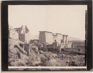 Lot 4083, Auction  124, Teynard, Félix, Médinet-Abou (Thebes). Constructions antérieures-vue générale