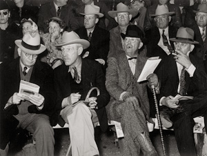 Lot 4124, Auction  124, Evans, Walker and Russell Lee, Cattlemen at auction of prize beef stears and breeding stock, San Angelo, Texas; Bayou, Louisiana; Abandonded ante-bellum plantation house, Vicksburg, Mississippi