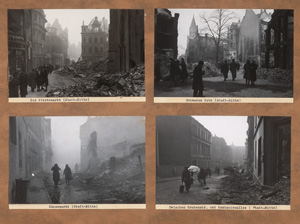 Lot 4298, Auction  124, World War II, Views of destroyed Essen after bombing during WWII