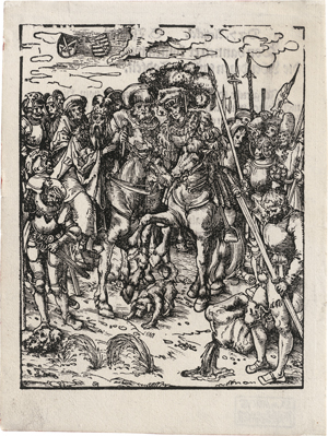 Lot 5069, Auction  124, Cranach d. Ä., Lucas, Märtyrium des hl. Matthäus; Märtyrium des hl. Simon; Märtyrium des hl. Judas