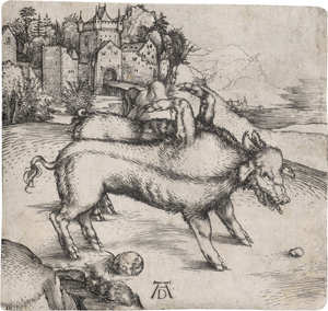 Lot 5085, Auction  124, Dürer, Albrecht, Die Missgeburt eines Schweins