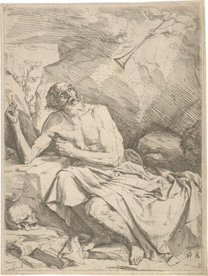 Lot 5202, Auction  124, Ribera, Jusepe de, Der hl. Hieronymus hört die Trompete des jüngsten Gerichts