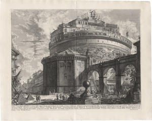 Lot 5299, Auction  124, Piranesi, Giovanni Battista, Veduta del Mausoleo d'Elio Adriano