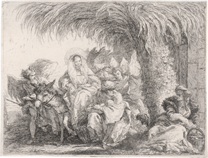 Lot 5322, Auction  124, Tiepolo, Giovanni Domenico, Maria und Joseph verlassen das Haus