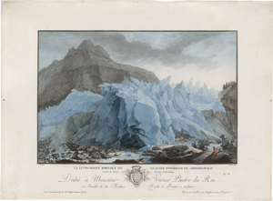 Lot 5328, Auction  124, Wolf, Caspar - nach, La Lutschinen sortant du Glacier inférieur du Grindelwald; Vue de Breit-Lauwinen