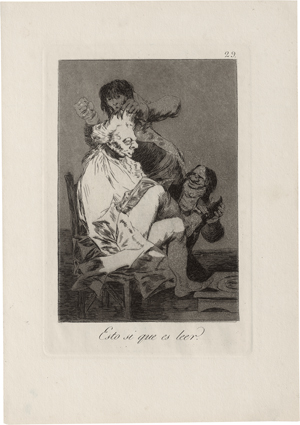 Lot 5550, Auction  124, Goya, Francisco de, Esto si que es leer