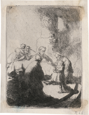 Lot 5641, Auction  124, Rembrandt Harmensz. van Rijn, Jesus als Knabe unter den Schriftgelehrten, kleine Platte