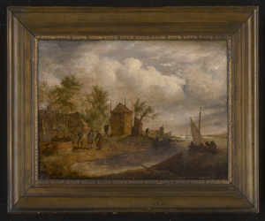 Los 6004 - Goyen, Jan Josefsz. van - Nachfolge - Flusslandschaft mit Heuberg - 1 - thumb