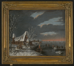 Los 6026 - Niederländisch - 17./18.Jh. Winterlandschaft mit Eisläufern - 1 - thumb