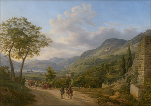 Lot 6039, Auction  124, Adam, Heinrich, Talweg nach Como mit Blick auf die Stadt und den See