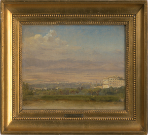 Los 6064 - Kølle, Claus Anton - Blick auf Frascati mit der Villa Mondragone - 1 - thumb