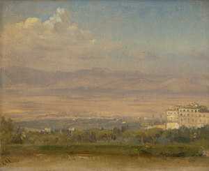 Lot 6064, Auction  124, Kølle, Claus Anton, Blick auf Frascati mit der Villa Mondragone