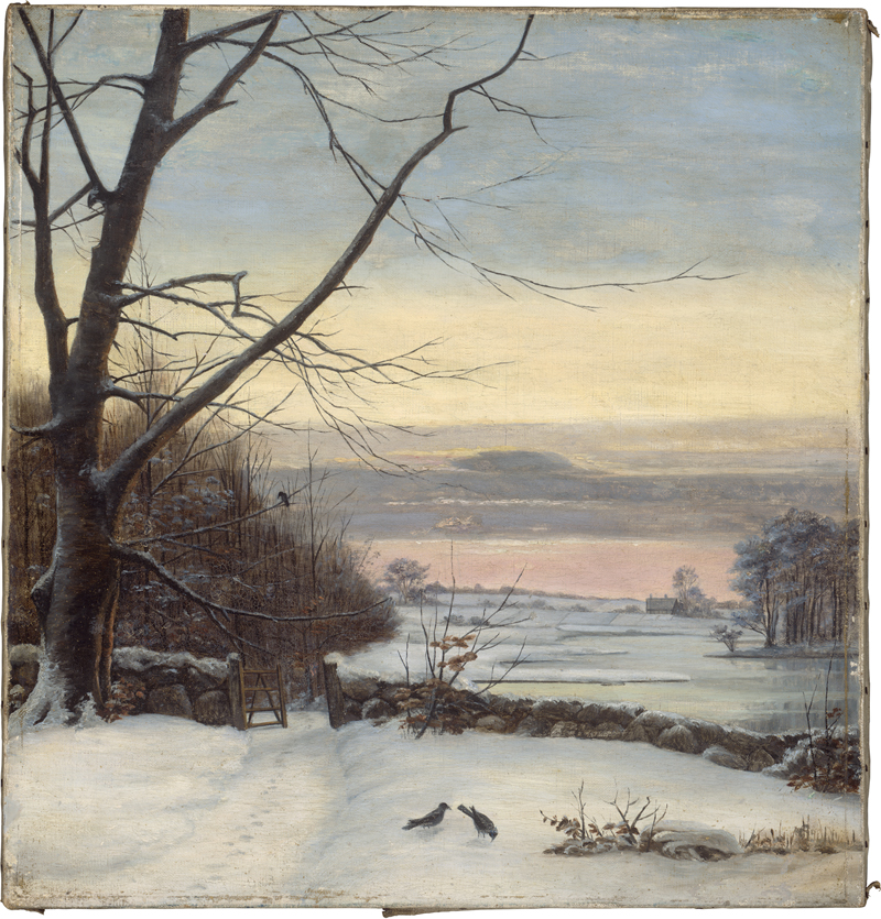 Lot 6105, Auction  124, Dänisch, um 1890. Winterlandschaft im dänischen Nord Zealand. 