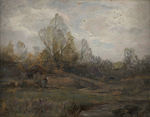 Los 6132 - Kochanowski, Roman - Herbstliche Moorlandschaft mit Bäuerin - 0 - thumb