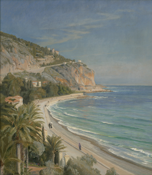 Lot 6146, Auction  124, Zacho, Christian, Ansicht der Küste von Menton an der Côte d’Azur