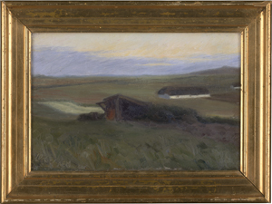 Los 6151 - Munch, Anna Elisabeth - Dänische Landschaftspartie im Sonnenuntergang  - 1 - thumb