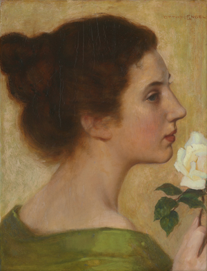 Lot 6192, Auction  124, Engel, Otto Heinrich, Mädchen mit Theerose