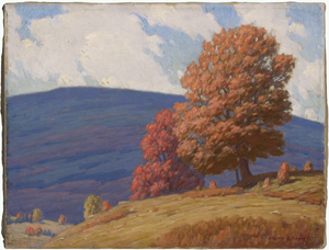 Lot 6200, Auction  124, Schwartz, Andrew Thomas, "Mountain Shadows": Indian Summer in New England.