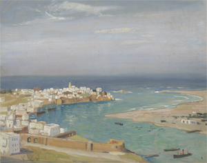 Lot 6201, Auction  124, Kunze, Albert, Blick auf den alten Hafen von Rabat in Marokko