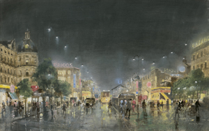 Lot 6208, Auction  124, Pallmann, Peter Götz, Nächtliches Treiben am Berliner Kurfürstendamm