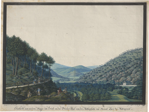 Lot 6571, Auction  124, Deutsch, 1792. "Aussicht am neuen Weege in Briel in das Brieler Thal"