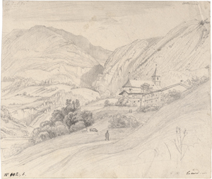 Lot 6581, Auction  124, Erhard, Johann Christoph, Blick auf die Ruprechtkirche in Lend im Pinzgau