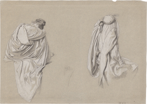 Lot 6654, Auction  124, Deutsch, um 1890. Draperiestudie