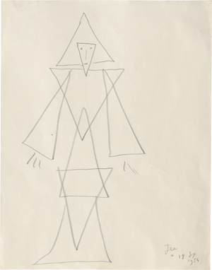 Lot 6835a, Auction  124, Cocteau, Jean, Personnage Triangles