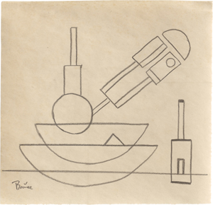 Lot 6847, Auction  124, Bauer, Rudolf, Prison Drawing (Geometrische Komposition)