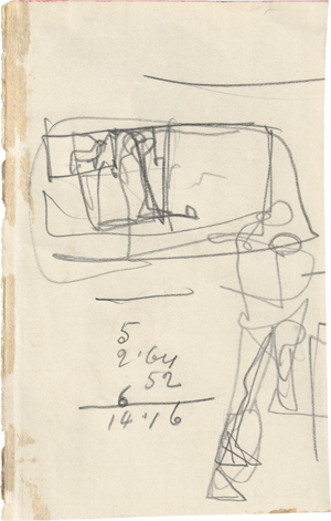 Lot 6932, Auction  124, Schiele, Egon, Kompositionsskizze