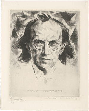 Lot 7031, Auction  124, Fingesten, Michel, Bildnis Franz Schreker