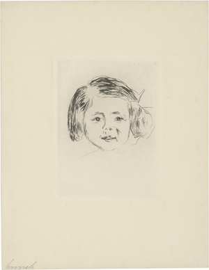 Lot 7119, Auction  124, Munch, Edvard, Kinderkopf (Herbert Esches Tochter)