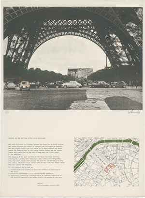 Lot 7223, Auction  124, Christo, Ecole militaire, Paris; Project for the Arc de Triomphe, Paris