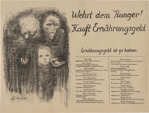 Lot 8043, Auction  124, Kollwitz, Käthe, Wehrt dem Hunger! Kauft Ernährungsgeld!