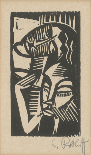 Lot 8049, Auction  124, Schmidt-Rottluff, Karl, Holzschnitt für das Spiel Christa